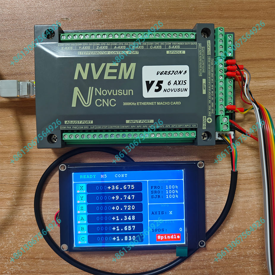 Breakout Board Mach3 - Nvem Cnc وحدة تحكم الحركة 300