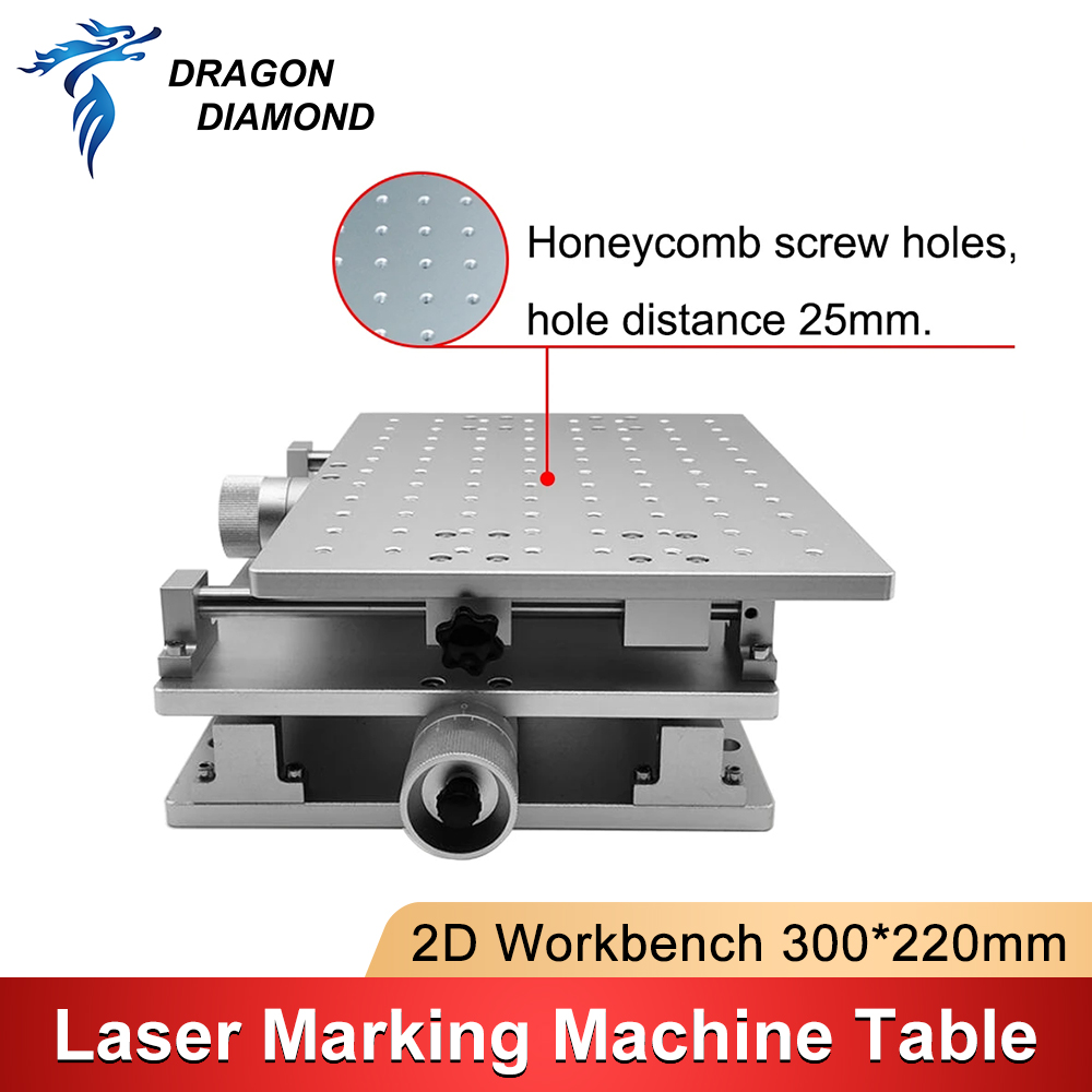 Co2 Laser Engraving Machine - طاولة عمل ثنائية الأبعاد 300*220 مم،