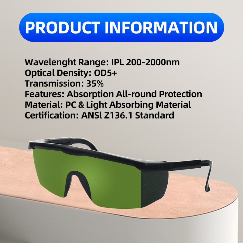 Laser Safety Goggles - 1 قطعة نظارات حماية الليزر 200nm-2000nm