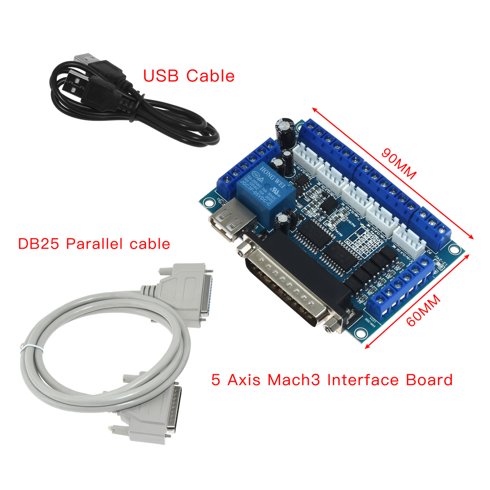 Breakout Board Mach3 - وحدة تحكم mach3 cnc 5 محاور