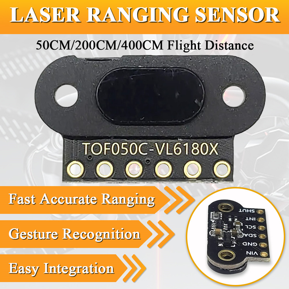 Industrial Laser Sensor - وحدة استشعار مدى الليزر لاردوينو ،