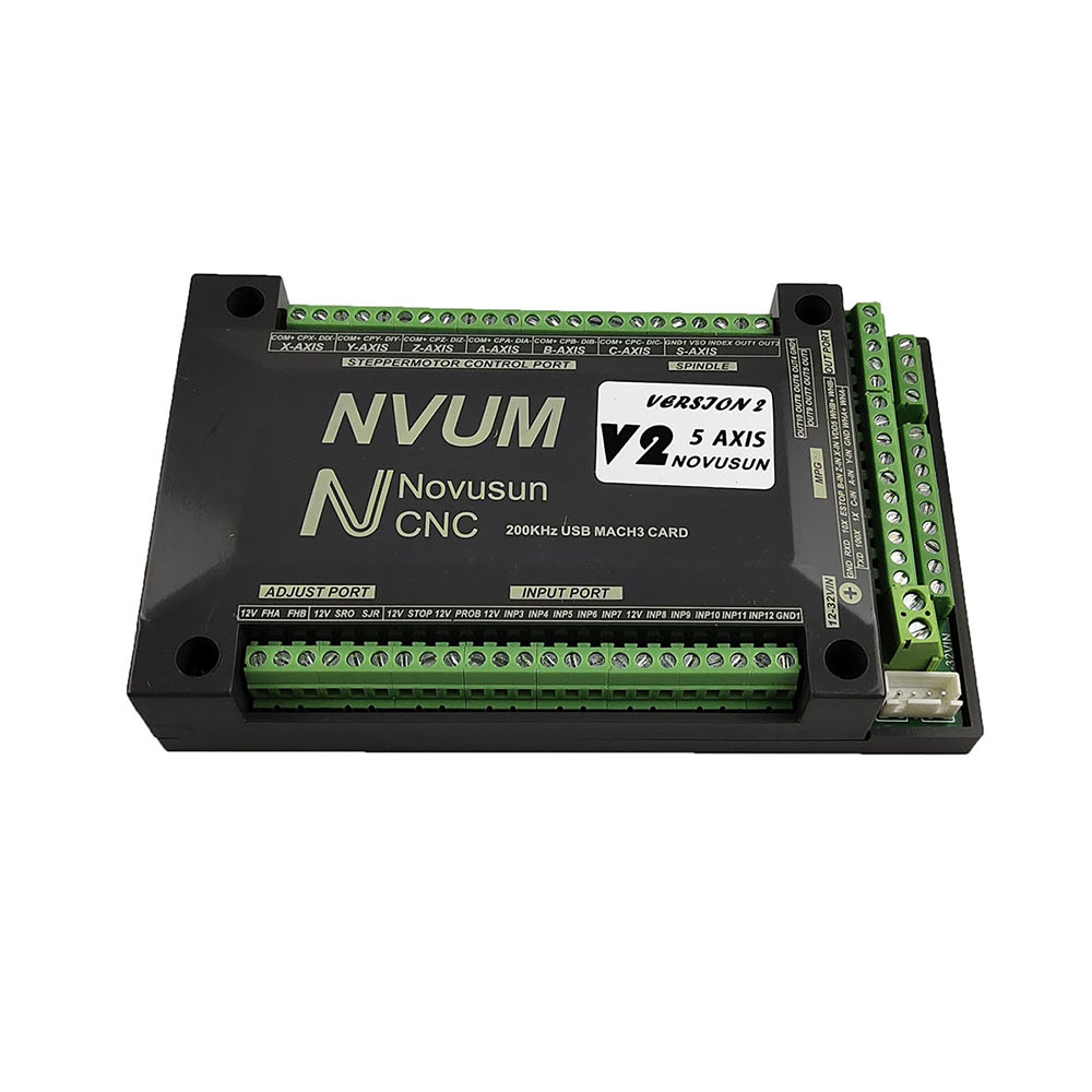 NVUM Mach3 بطاقة USB 200 كيلو  - مراجعة Breakout Board Mach3 وسعره