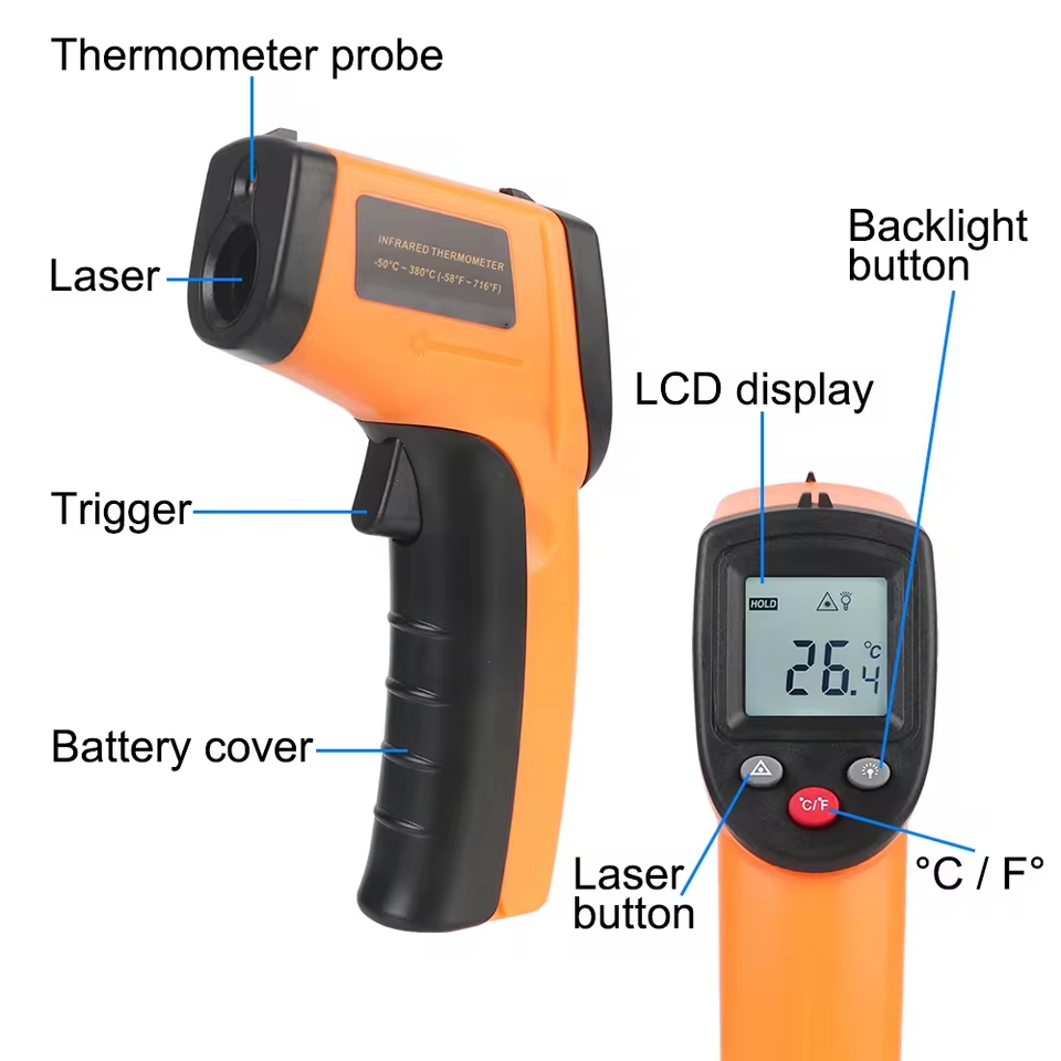 جهاز قياس الحرارة الرقمي بالأش - مراجعة Industrial Laser Blaster وسعره