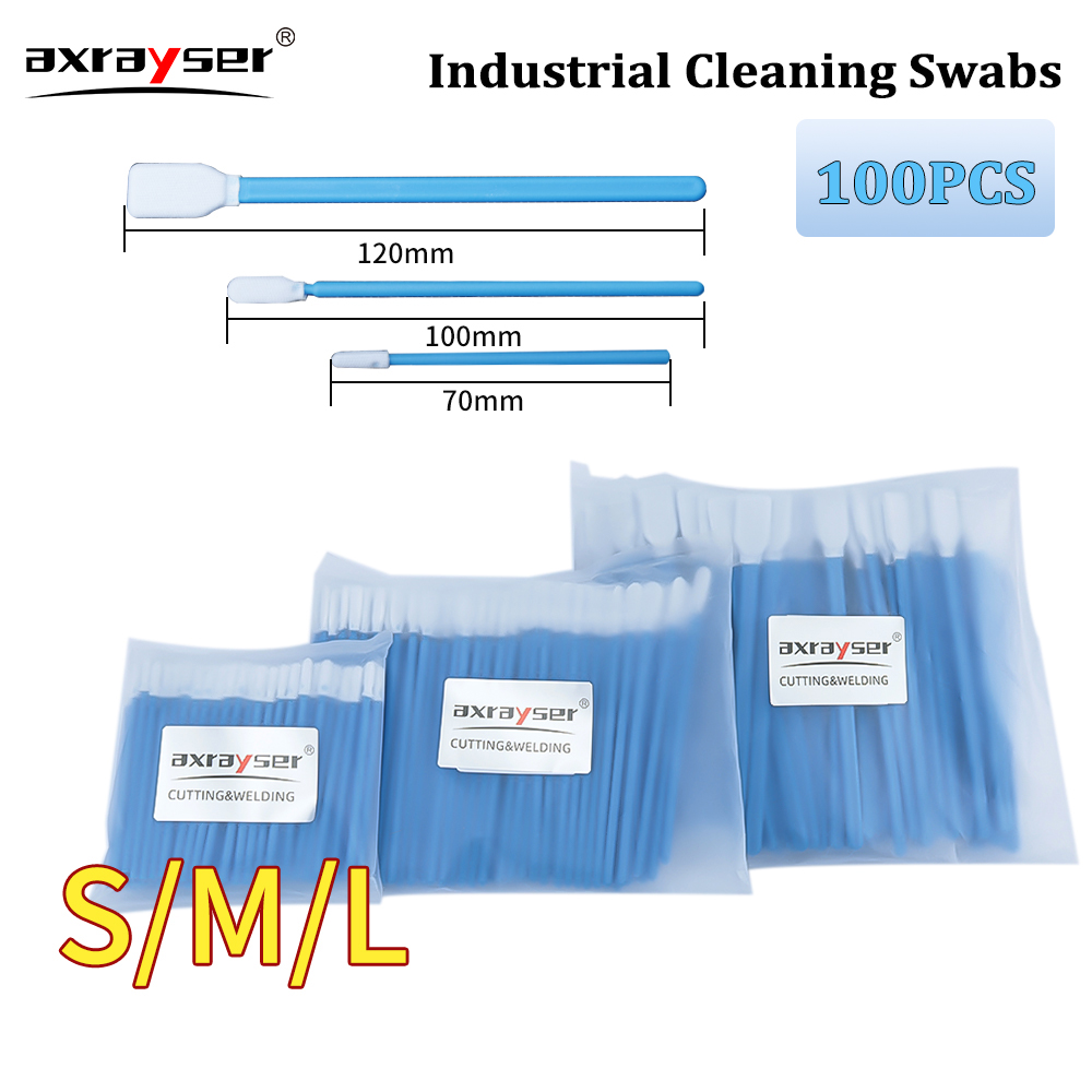 100 قطعة من مسحات القطن الصناع - مراجعة Industrial Laser Cleaning وسعره