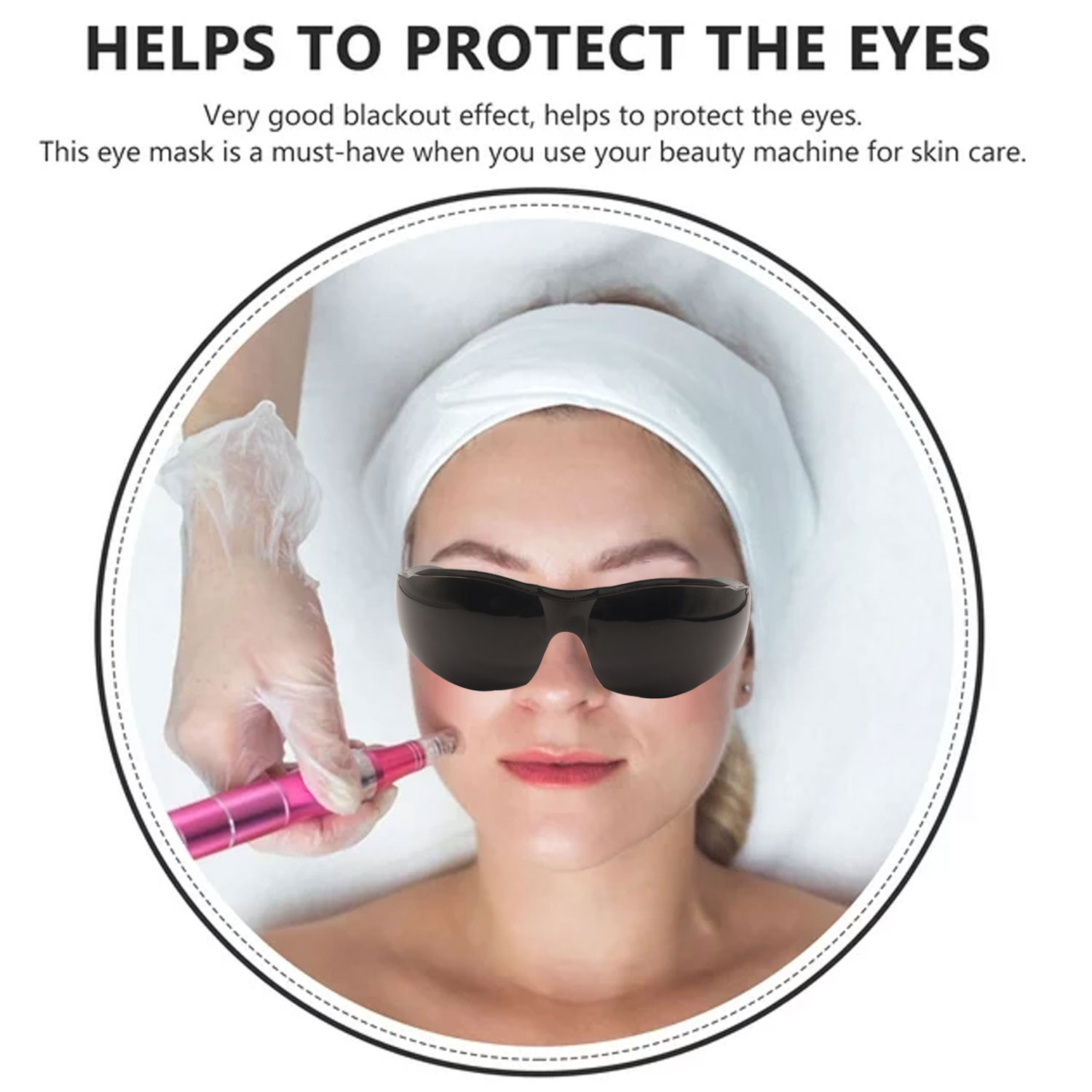 نظارات حماية كاملة سوداء ، تظل - مراجعة Laser Safety Goggles وسعره