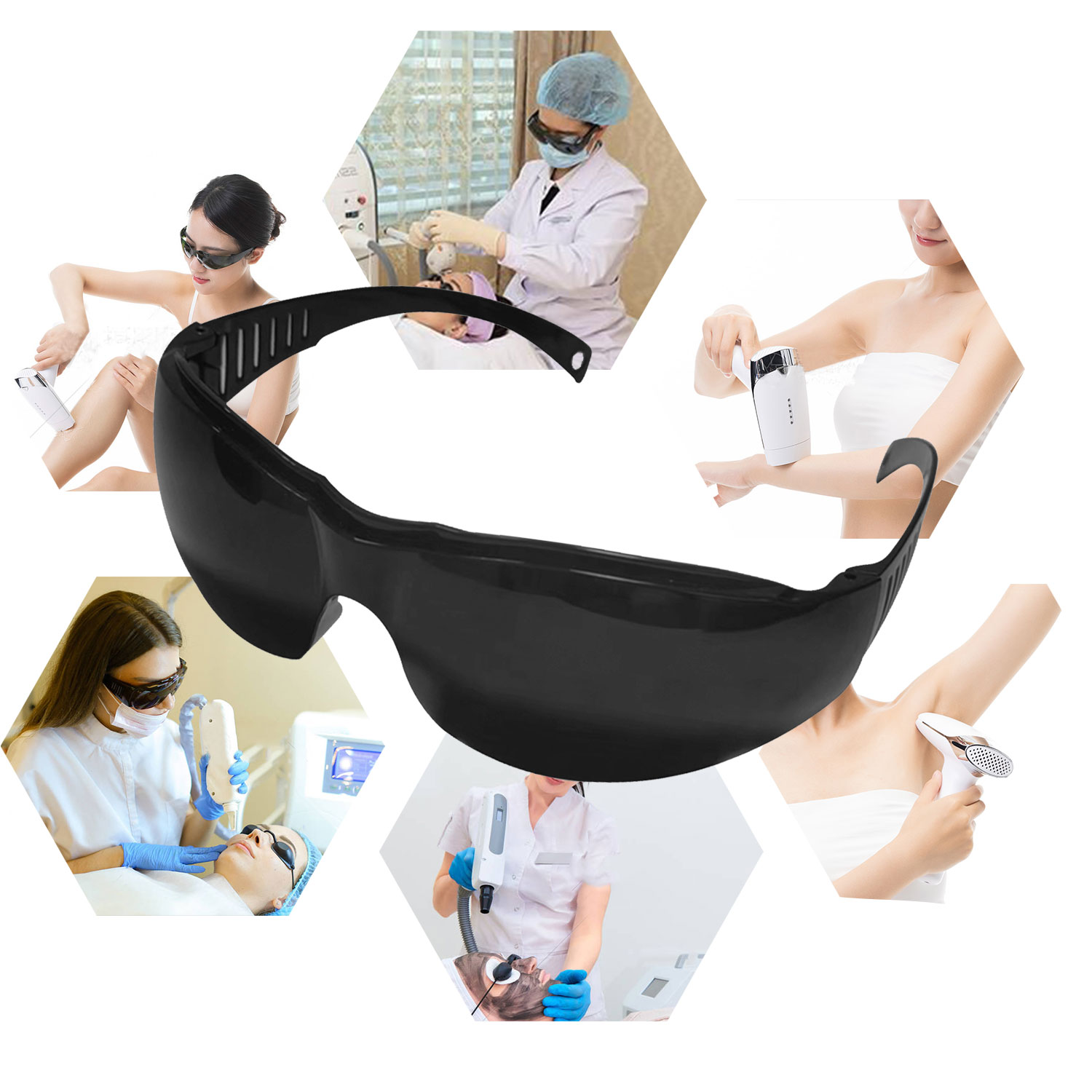 نظارات حماية كاملة سوداء ، تظل - مراجعة Laser Safety Goggles وسعره