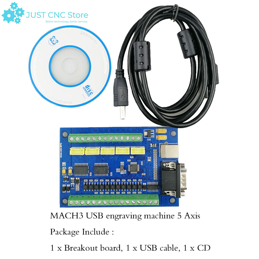 MACH3 USB CNC سائق لوحة القطع  - مراجعة Breakout Board Mach3 وسعره